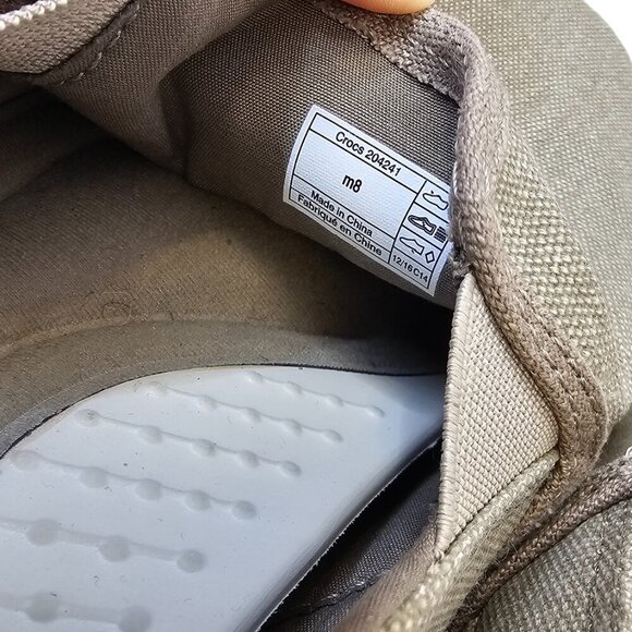 CROCS Mens Santa Cruz Slip On Loafer, Sneaker, Canvas, Comfort, Size 8 - Picture 3 of 8